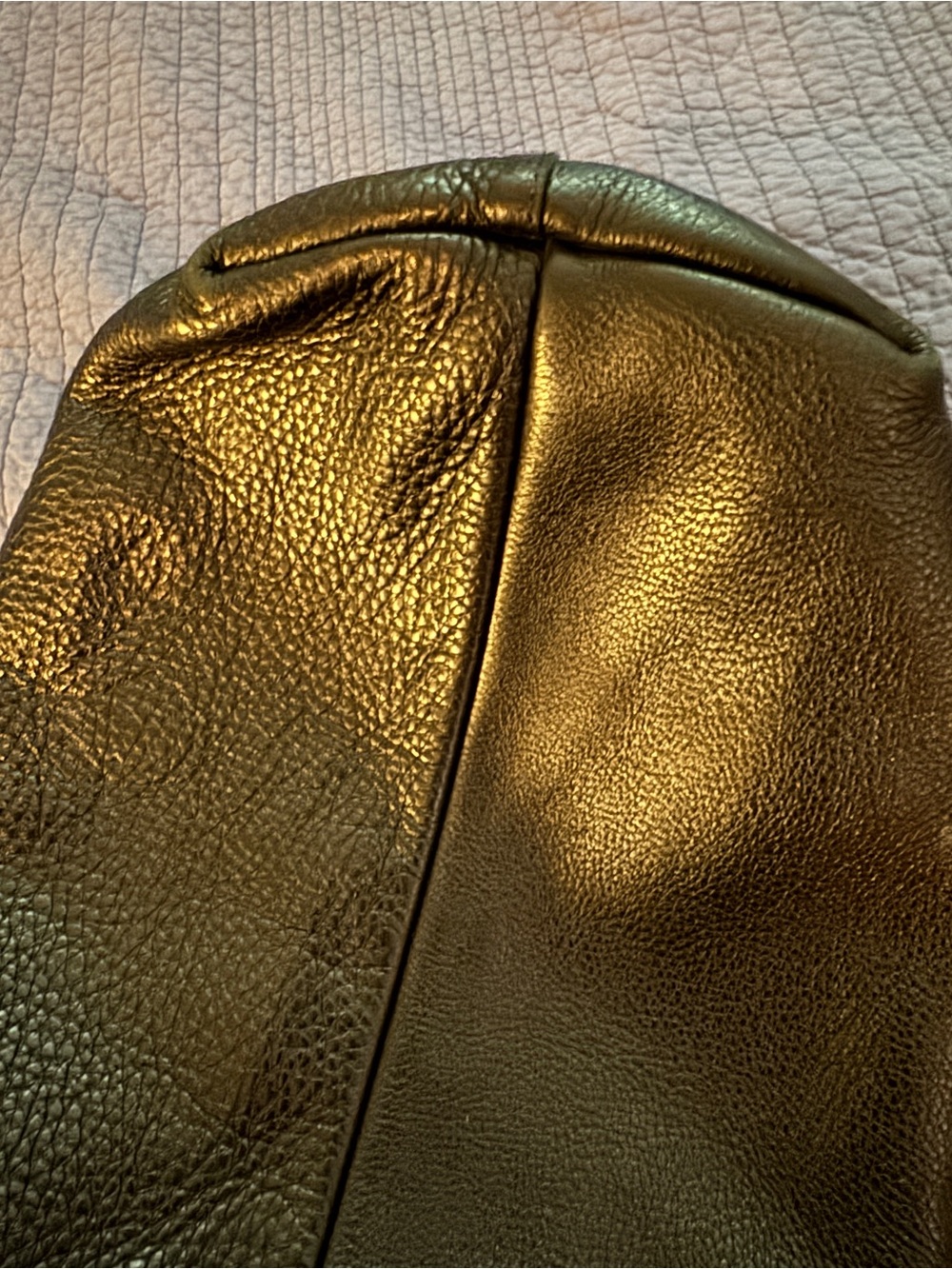 Salvatore Ferragamo black pebbled leather tote bag silver-tone Gancini hardware - Picture 4 of 11